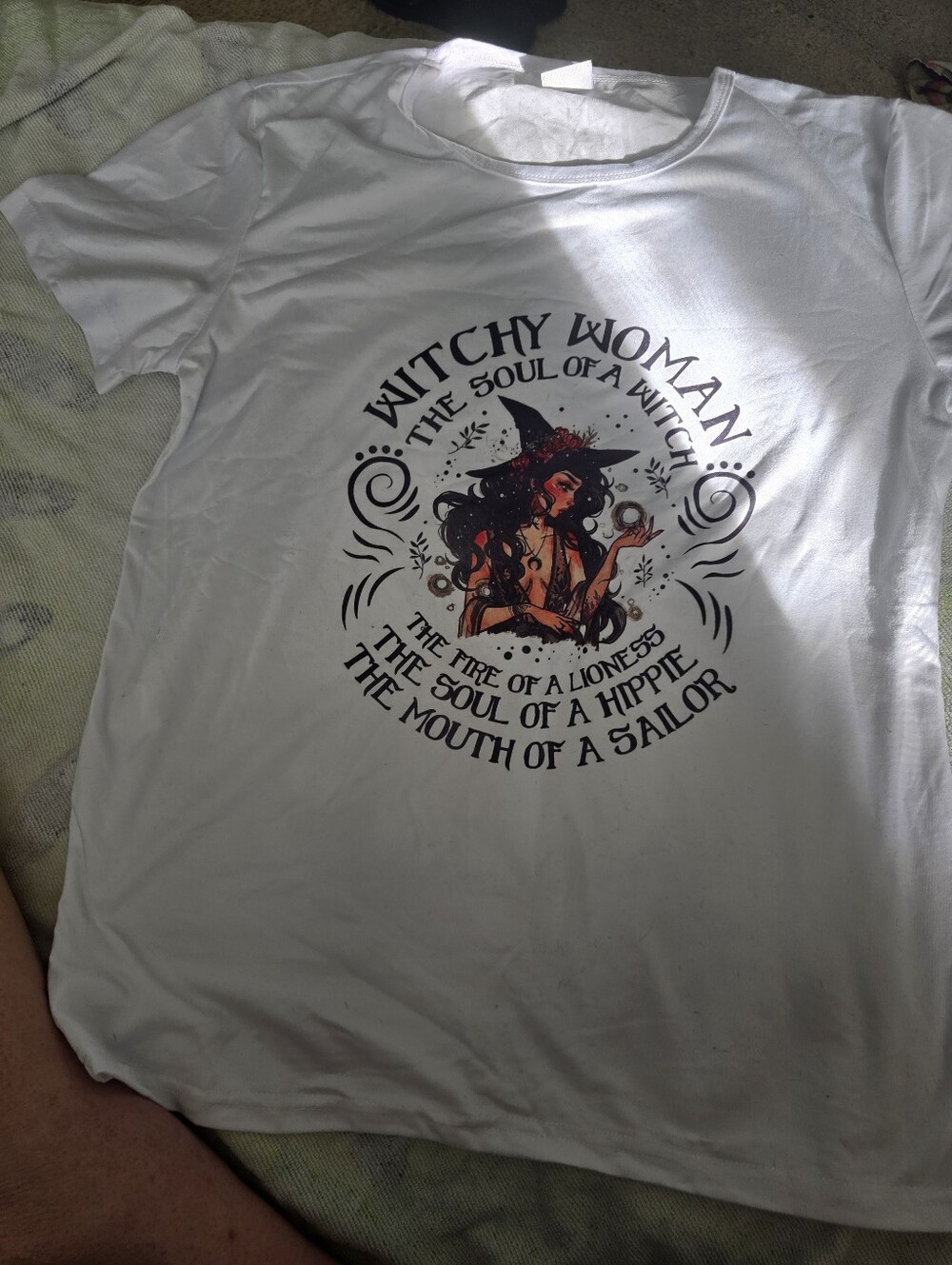Witchy Woman Medium White Shirt